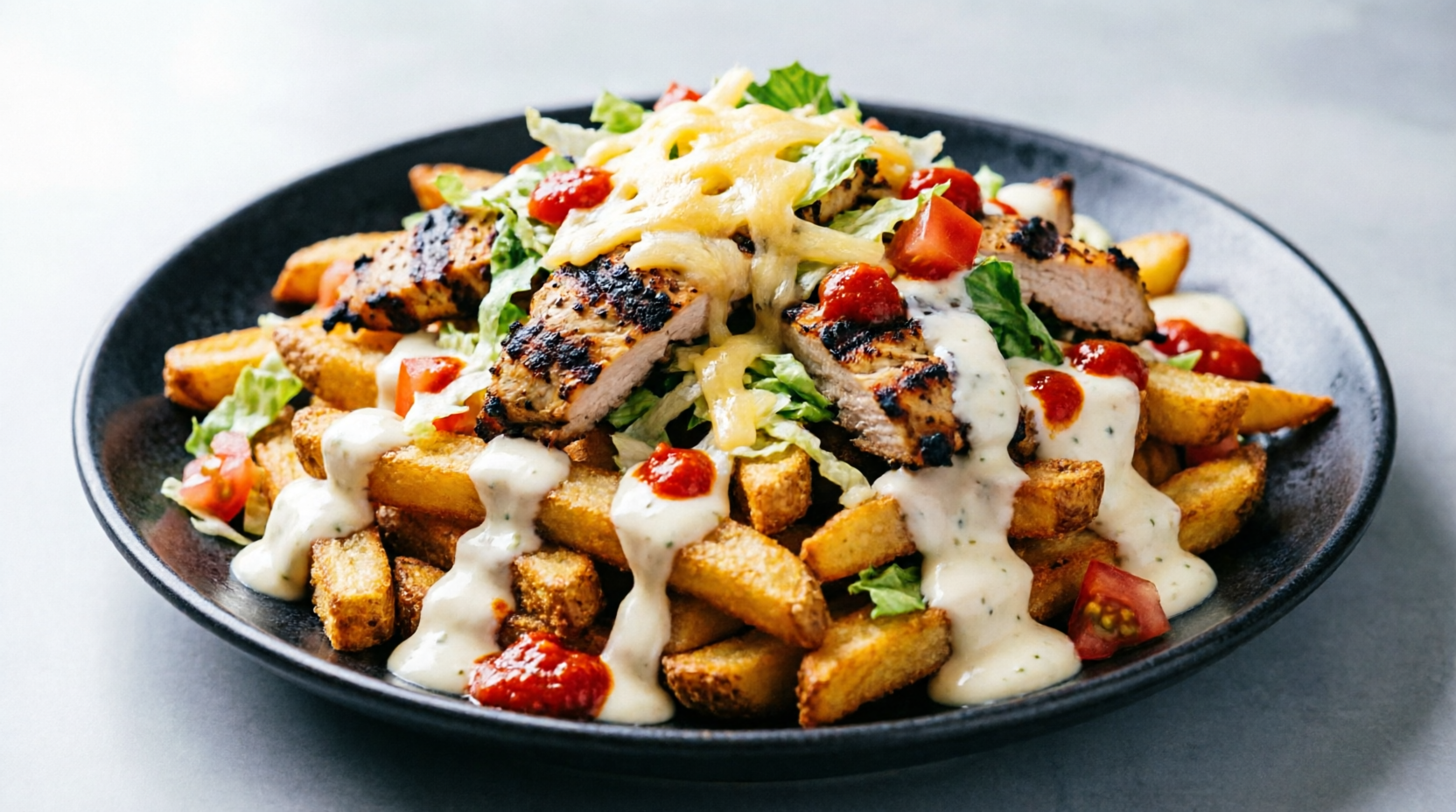 Loaded Chicken Shawarma Fries